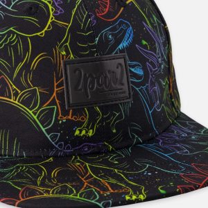 Cap Black Dinosaur Print - Image 4