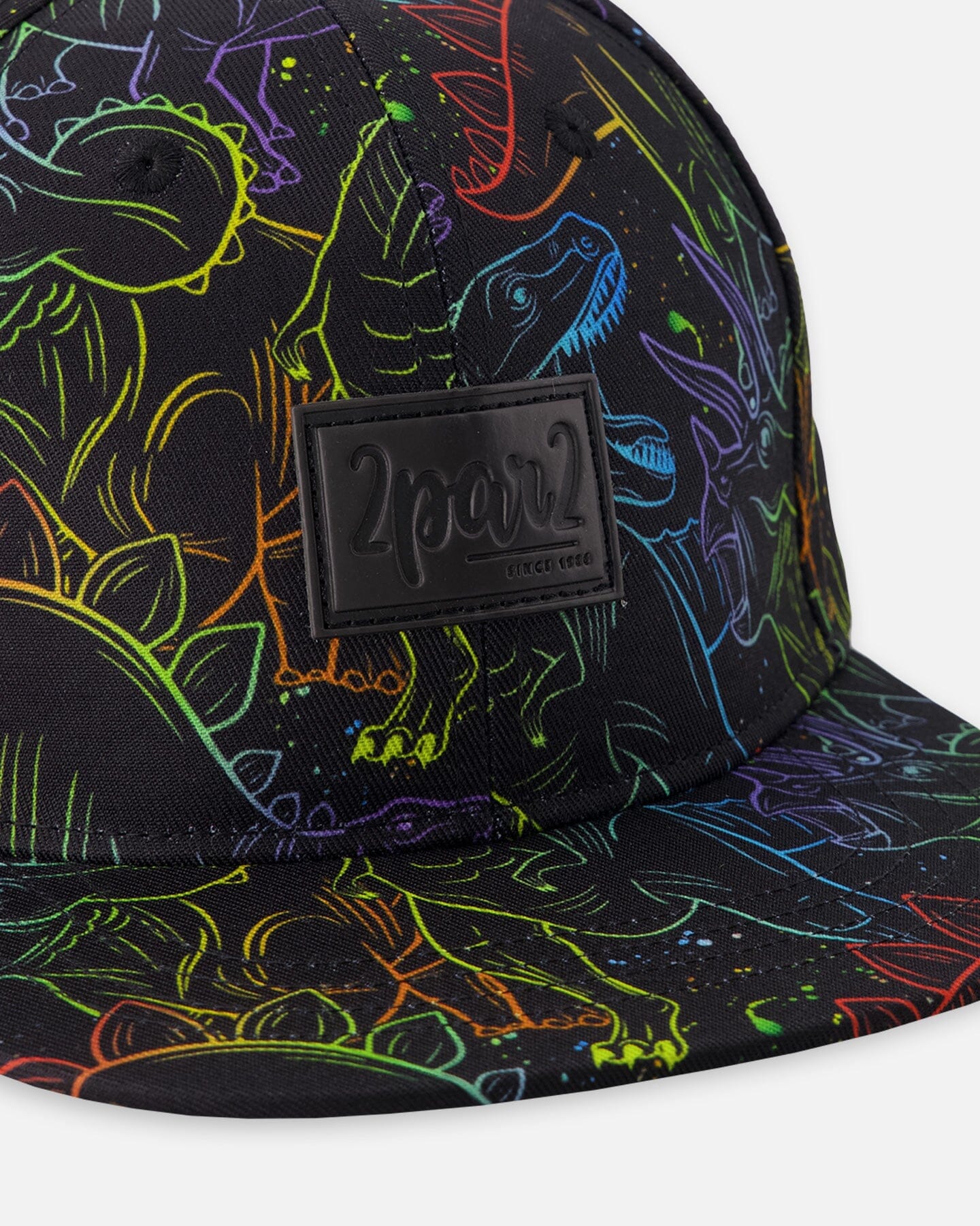 Cap Black Dinosaur Print - Image 4