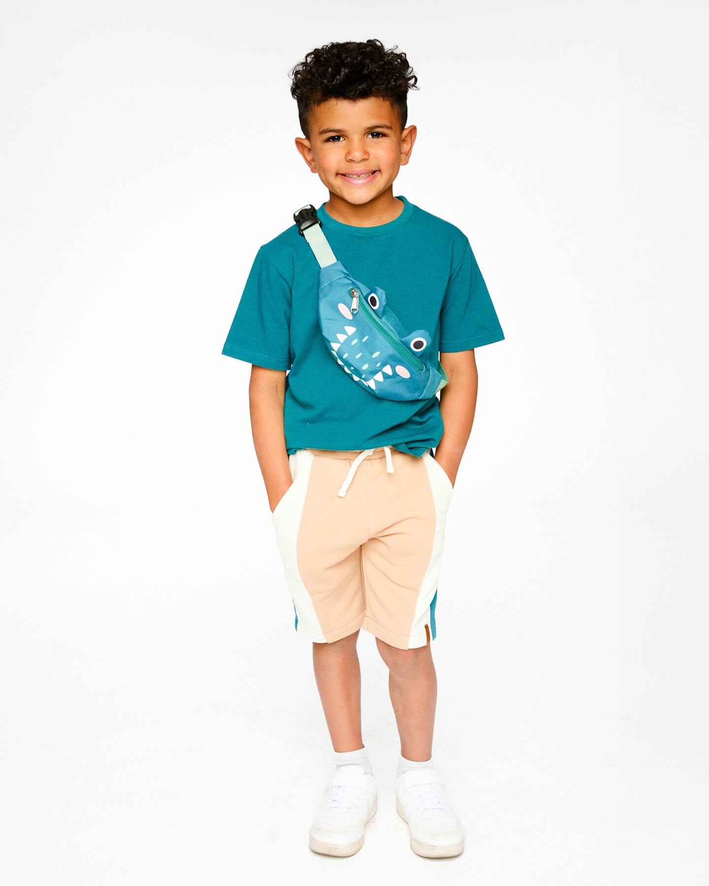 Crocodile Fanny Pack Turquoise - Image 3