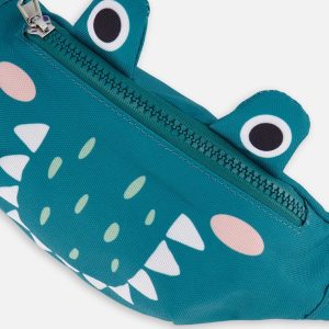 Crocodile Fanny Pack Turquoise - Image 4