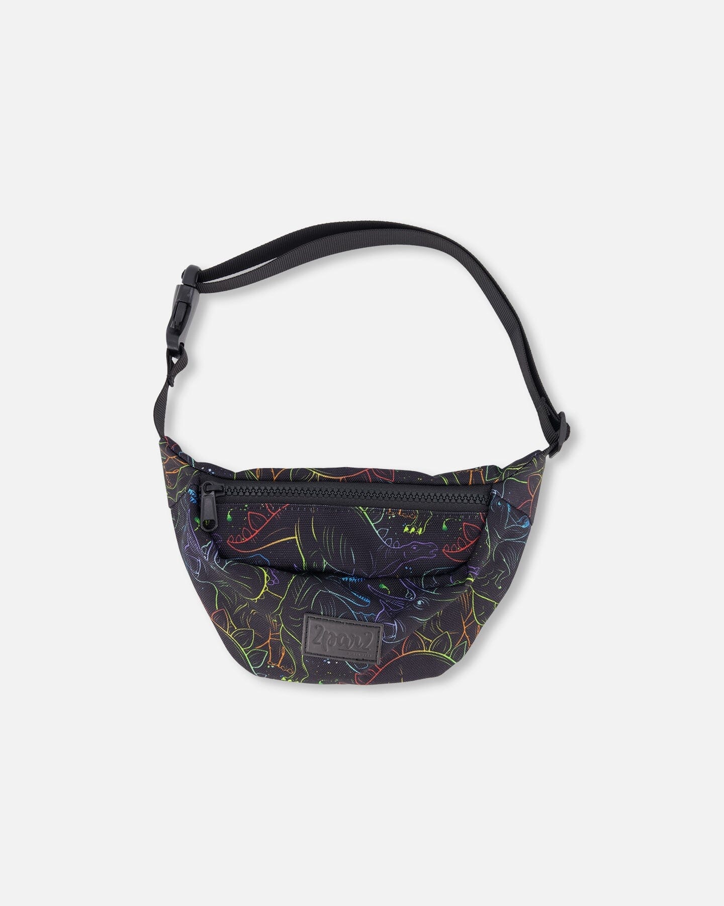 Fanny Pack Black Dinosaur Print - Image 4