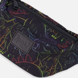 Fanny Pack Black Dinosaur Print - Image 2