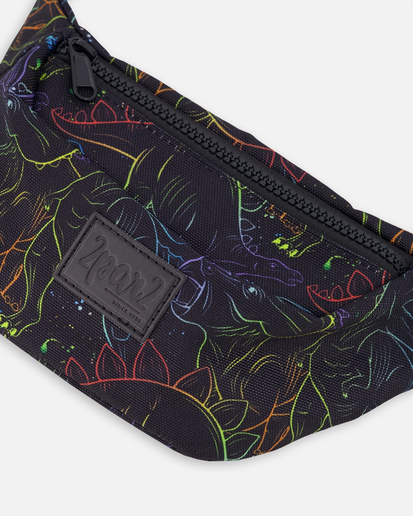 Fanny Pack Black Dinosaur Print - Image 2