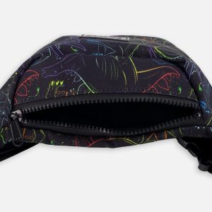 Fanny Pack Black Dinosaur Print - Image 3