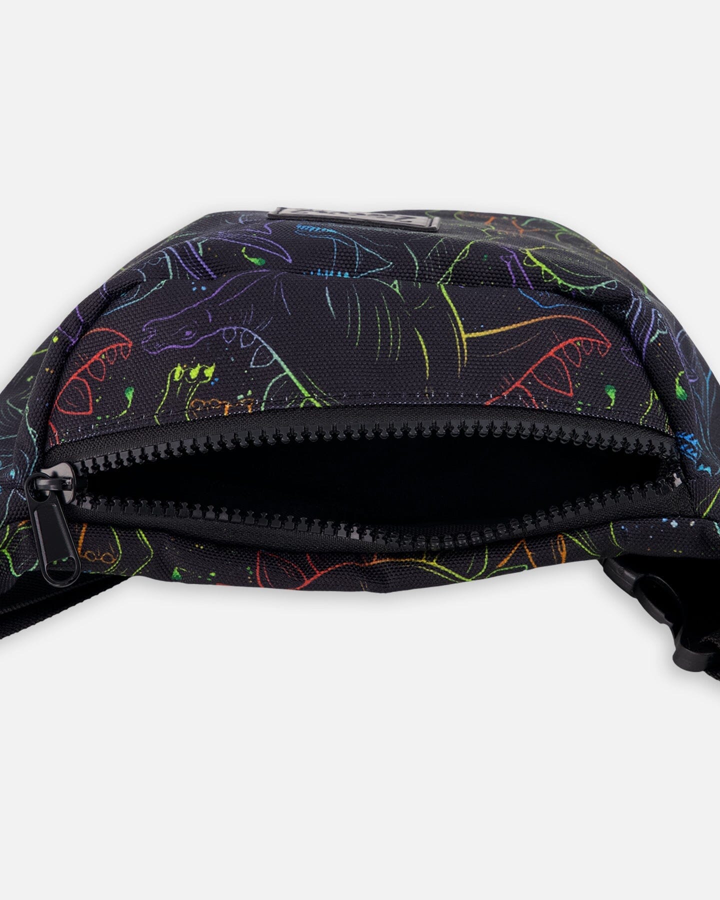 Fanny Pack Black Dinosaur Print - Image 3