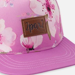 Cap Purple Flower Print - Image 4