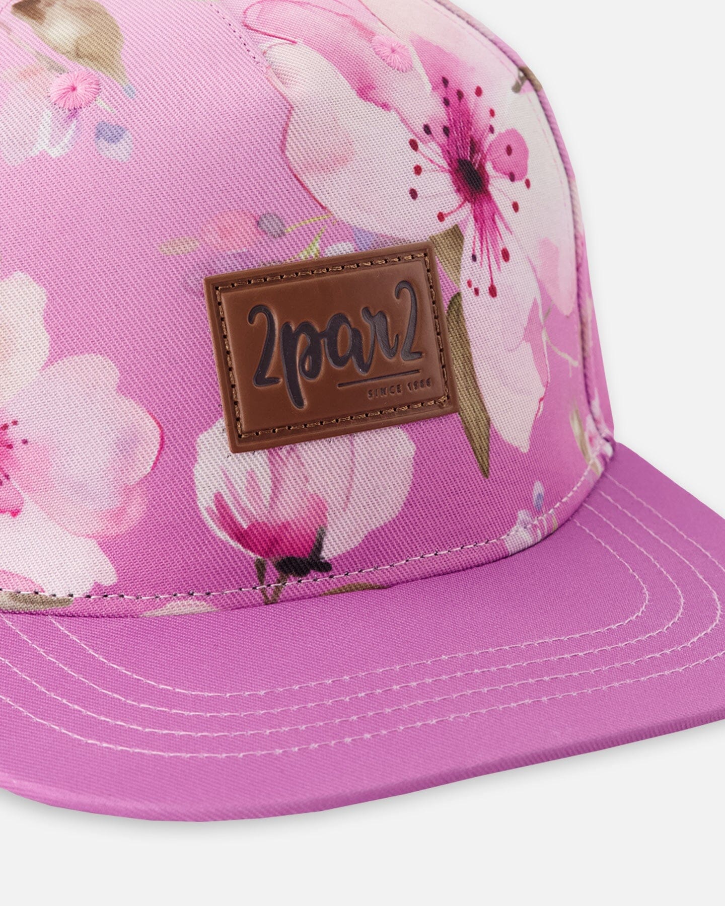 Cap Purple Flower Print - Image 4
