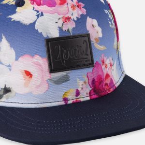 Cap Blue Rose Print - Image 4