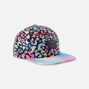 Cap Black Animal Print