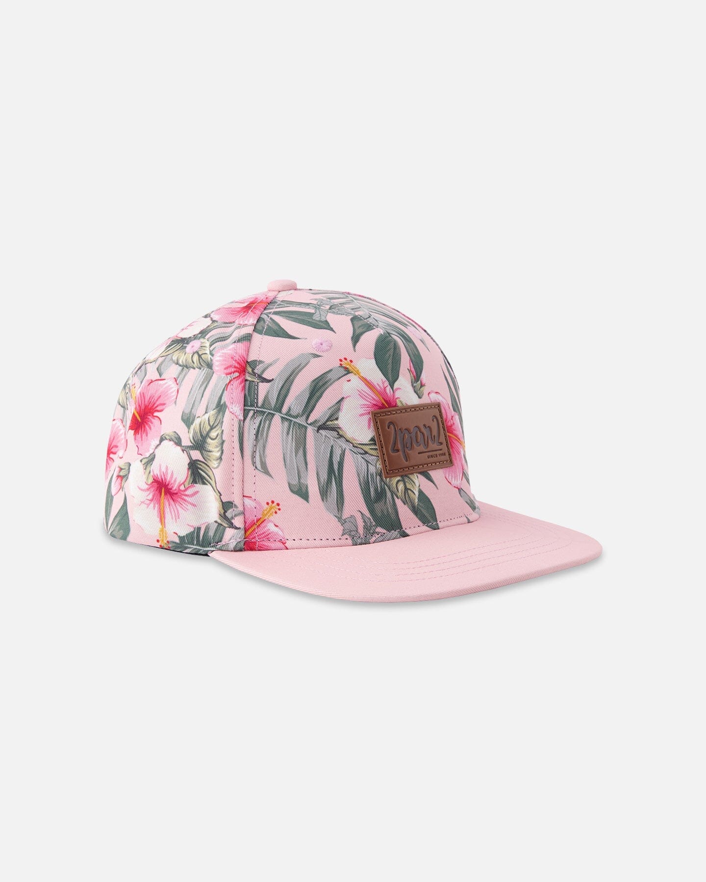 Cap Pink Hibiscus Print - Image 6