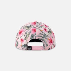 Cap Pink Hibiscus Print - Image 3
