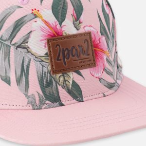 Cap Pink Hibiscus Print - Image 4