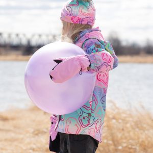 Alternative view of Stretch Jersey Hat Multicolored Printed Smileys With Pompom