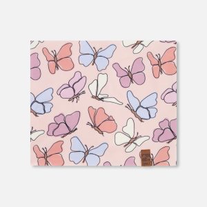 Stretch Jersey Neck Tube Pink Printed Butterflies - Image 5