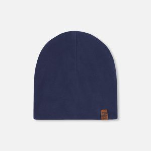 Stretch Jersey Beanie Navy Blue - Image 7
