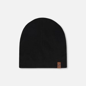 Stretch Jersey Beanie Black - Image 5