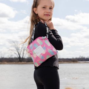 Packable Windbreaker In Polyester Pink Lollipop Print - Image 4