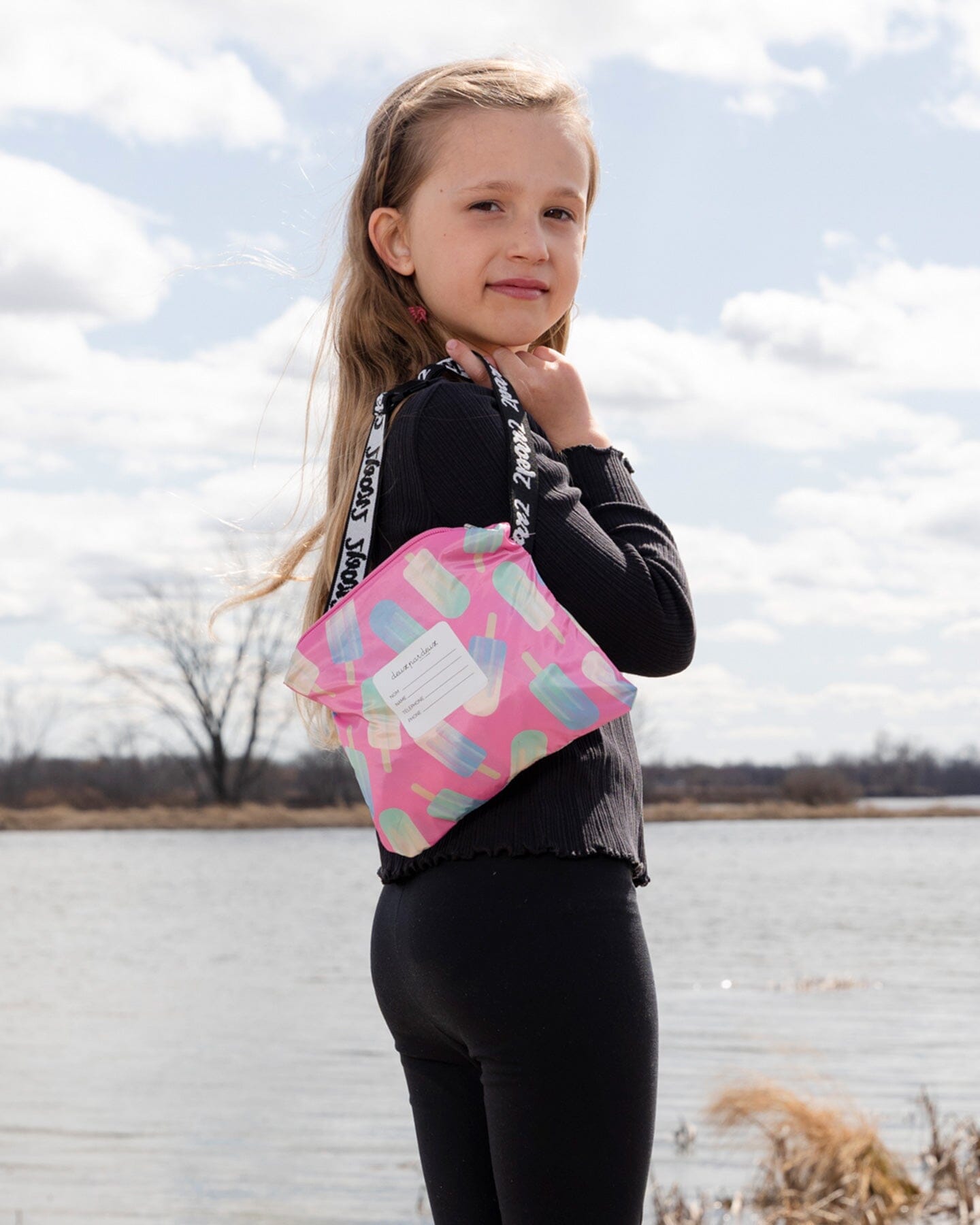 Packable Windbreaker In Polyester Pink Lollipop Print - Image 4