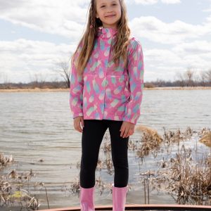 Packable Windbreaker In Polyester Pink Lollipop Print - Image 2