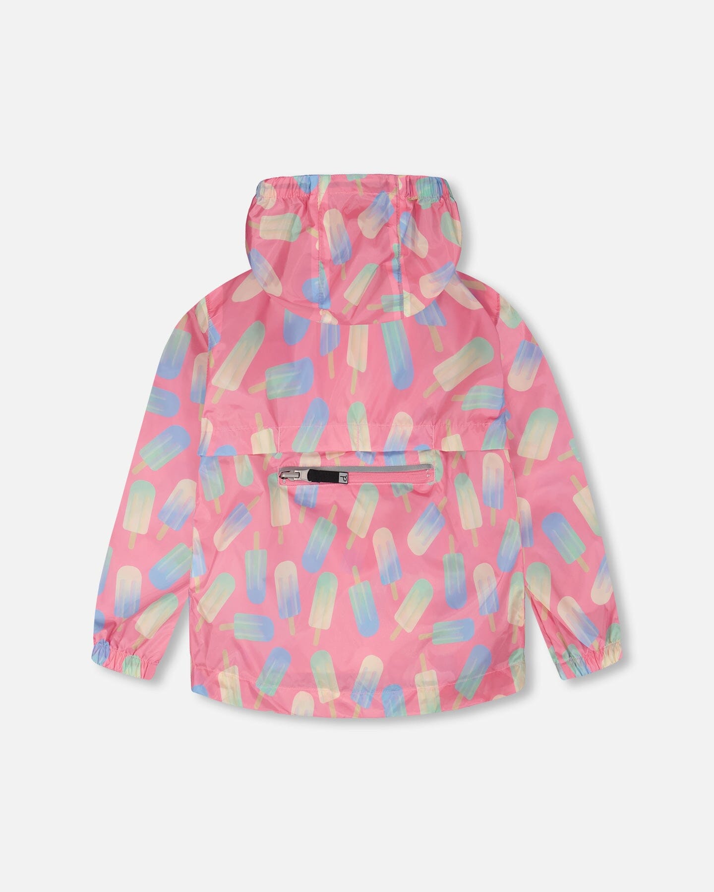 Packable Windbreaker In Polyester Pink Lollipop Print - Image 3