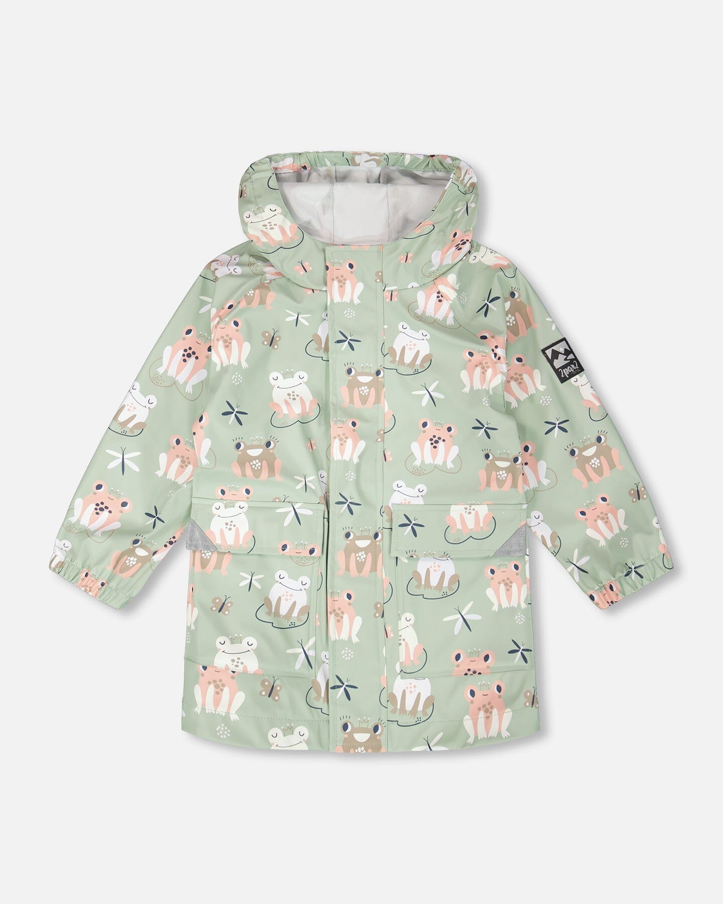 Green raincoat with color-changing frogs - Image 11