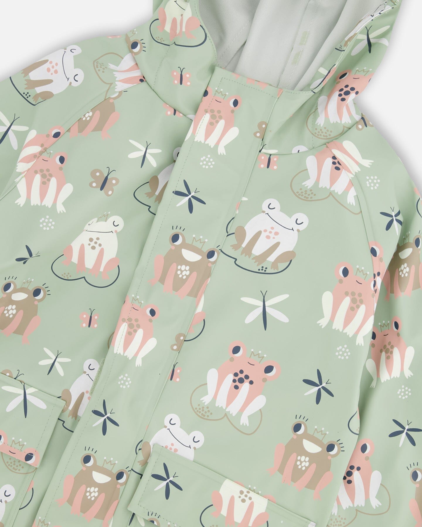 Green raincoat with color-changing frogs - Image 4