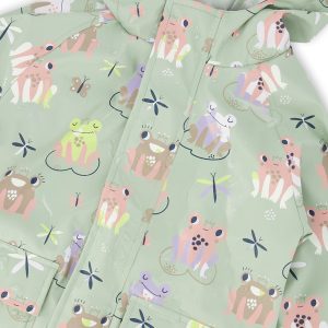 Green raincoat with color-changing frogs - Image 5
