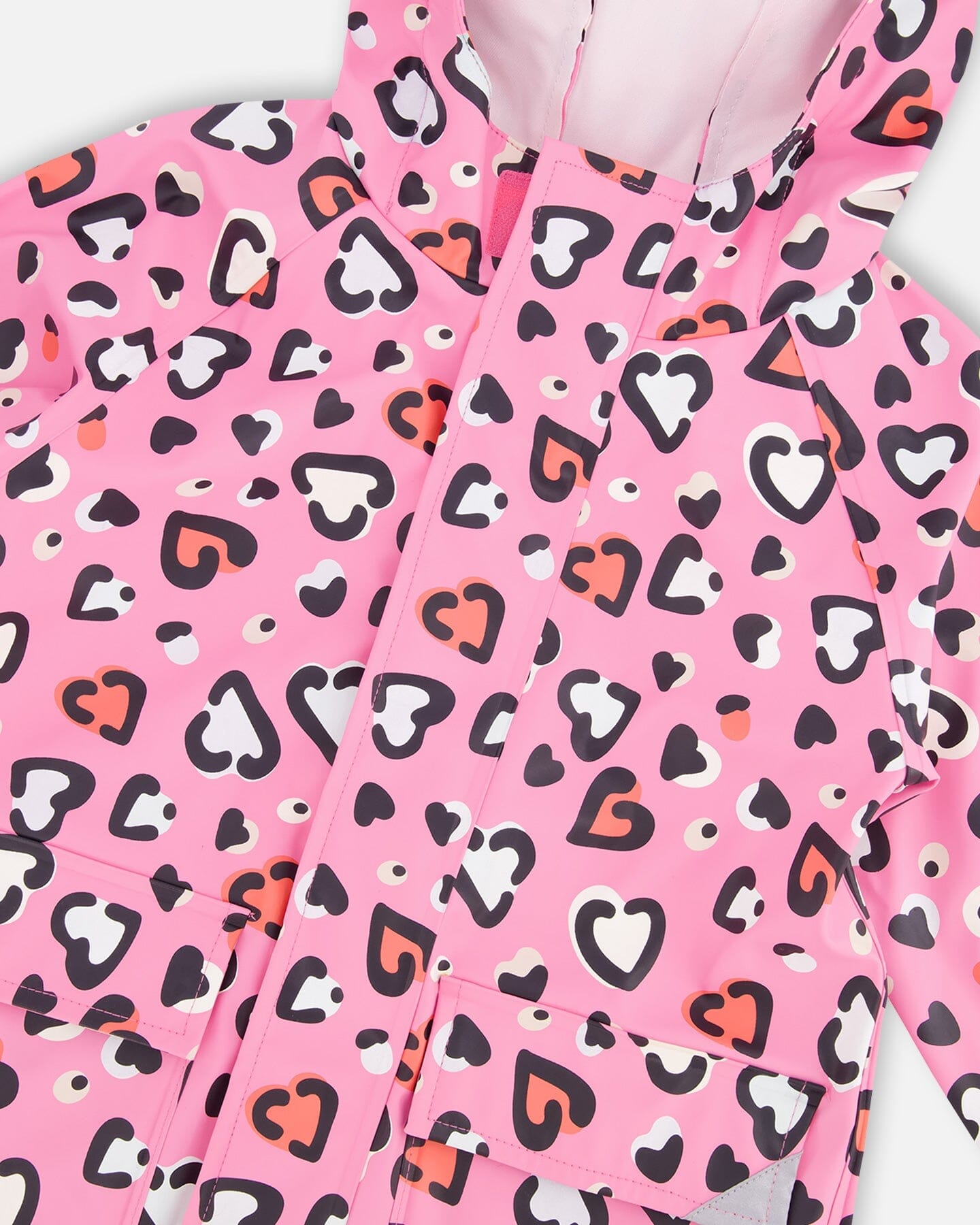 Pink raincoat with color-changing hearts - Image 5