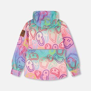 Alternative view of Insulated Two-Piece Mid-Season Outerwear Set Multicolored Printed Smileys