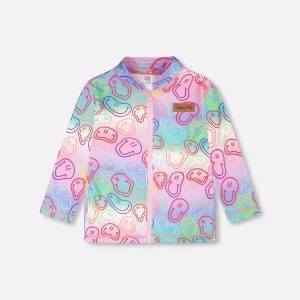 3-In-1 Two-Piece Mid-Season Outerwear Set Pink Colorblock - Image 4