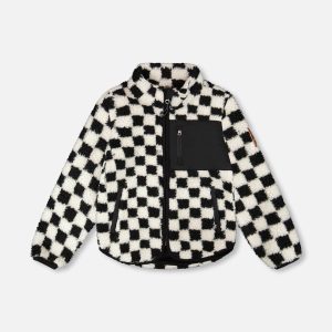Sherpa Jacket Black Checkerboard - Image 9