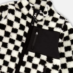 Sherpa Jacket Black Checkerboard - Image 5