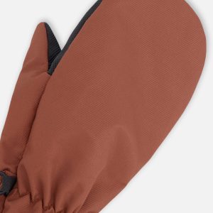 Mid-Season Mittens In Recycled Polyester Brown - Image 3
