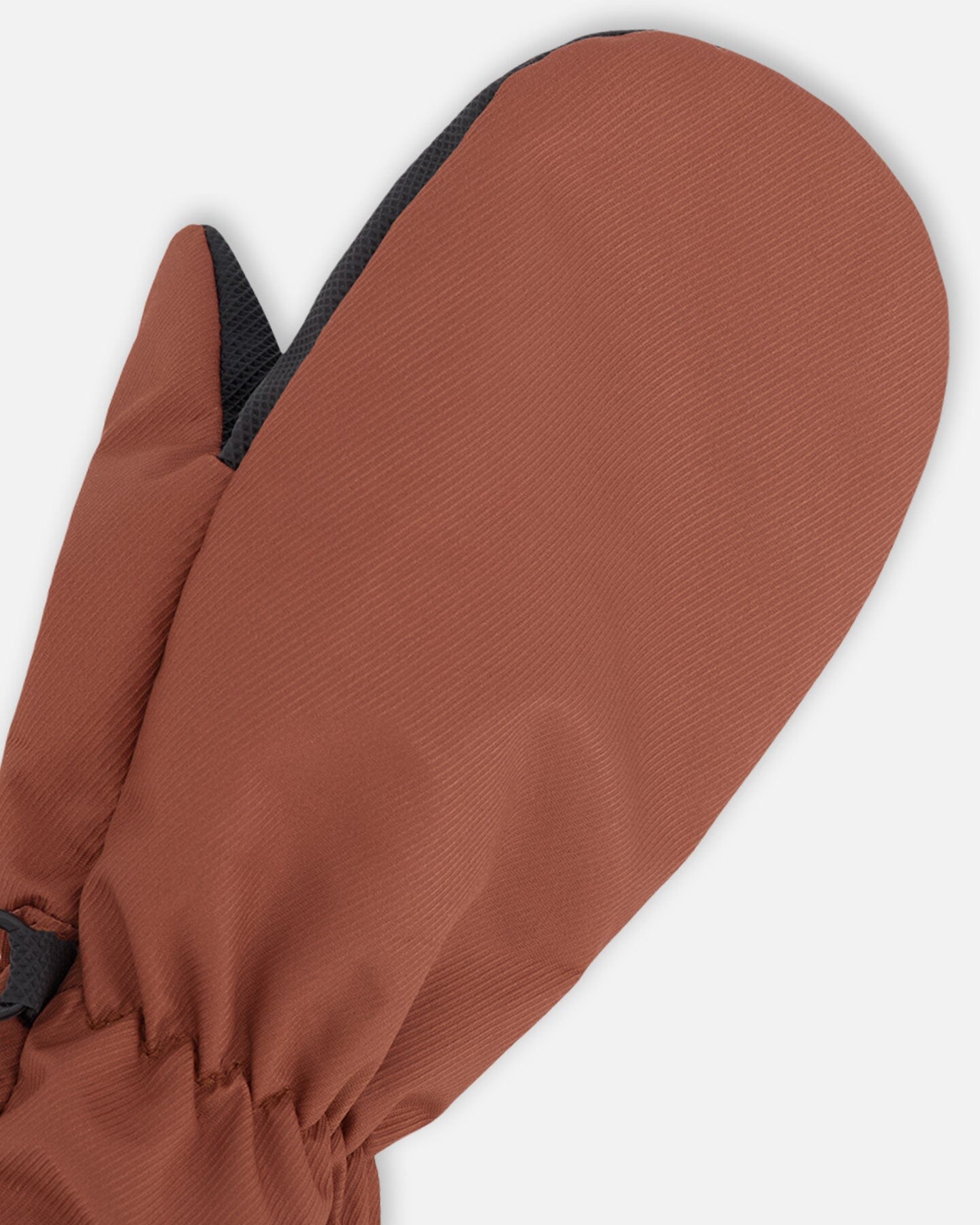 Mid-Season Mittens In Recycled Polyester Brown - Image 3