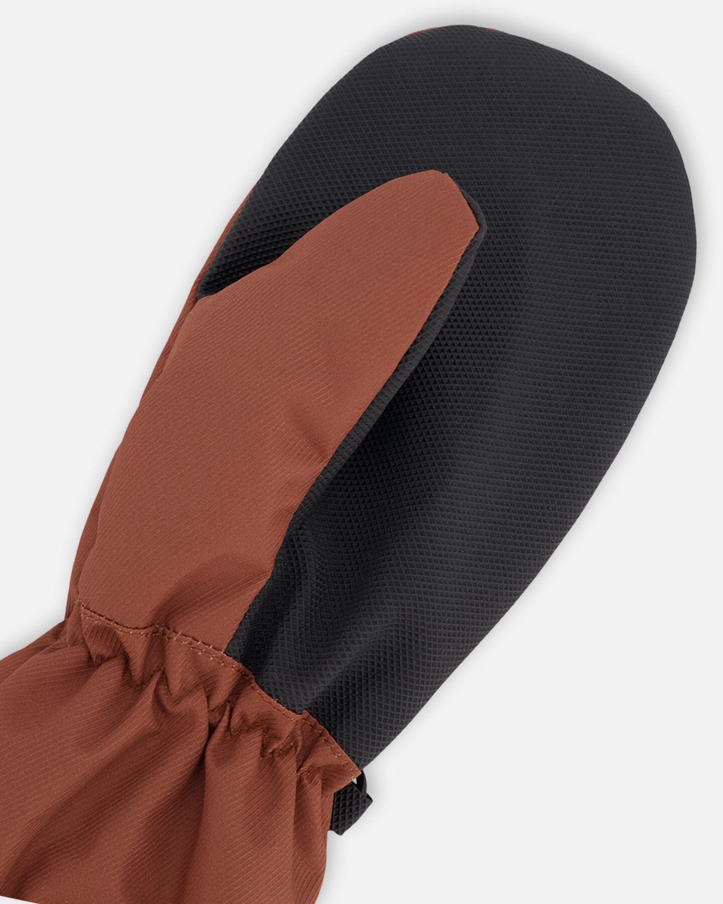 Mid-Season Mittens In Recycled Polyester Brown - Image 4