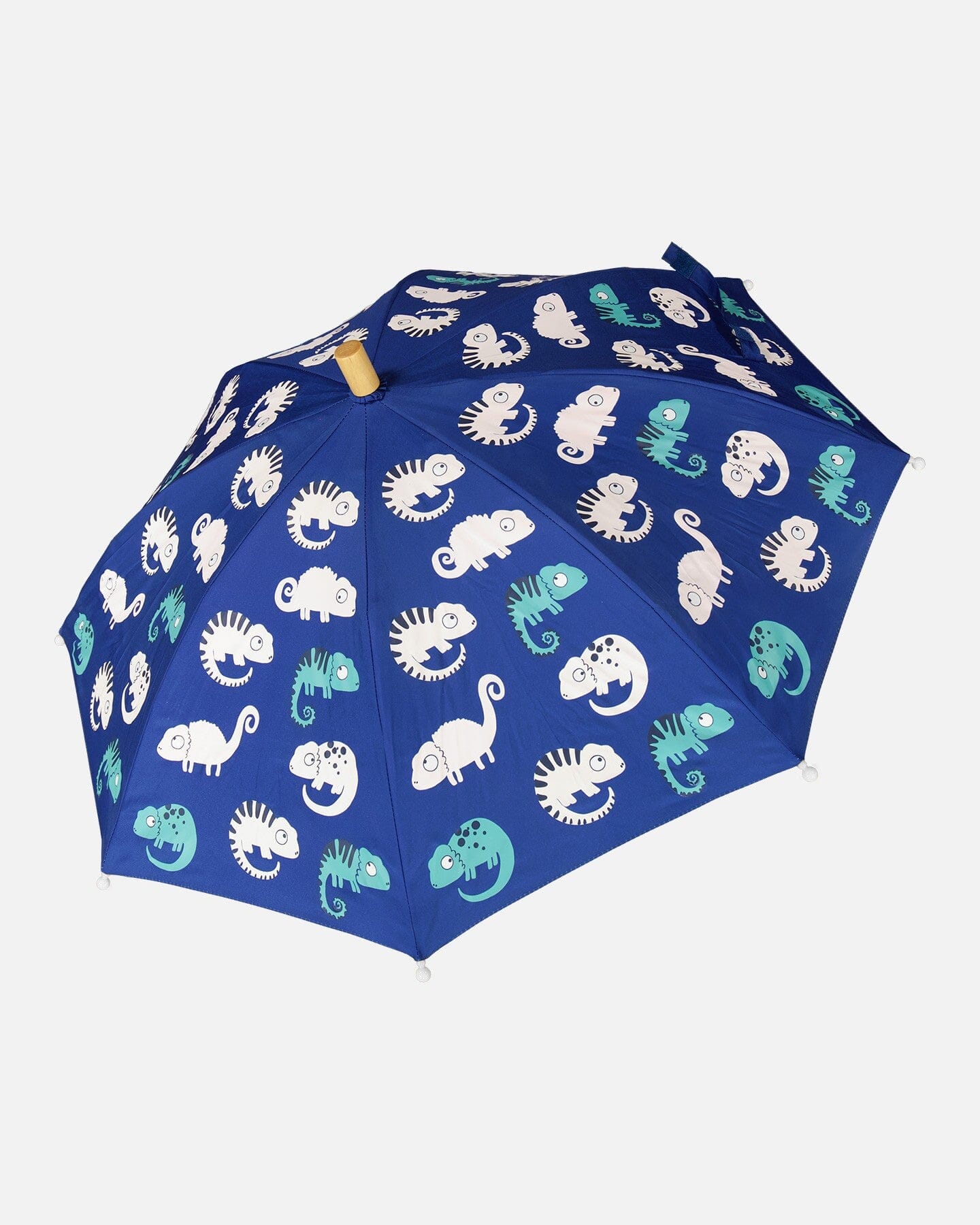 Color-Changing Umbrella Blue Chameleon Print - Image 6
