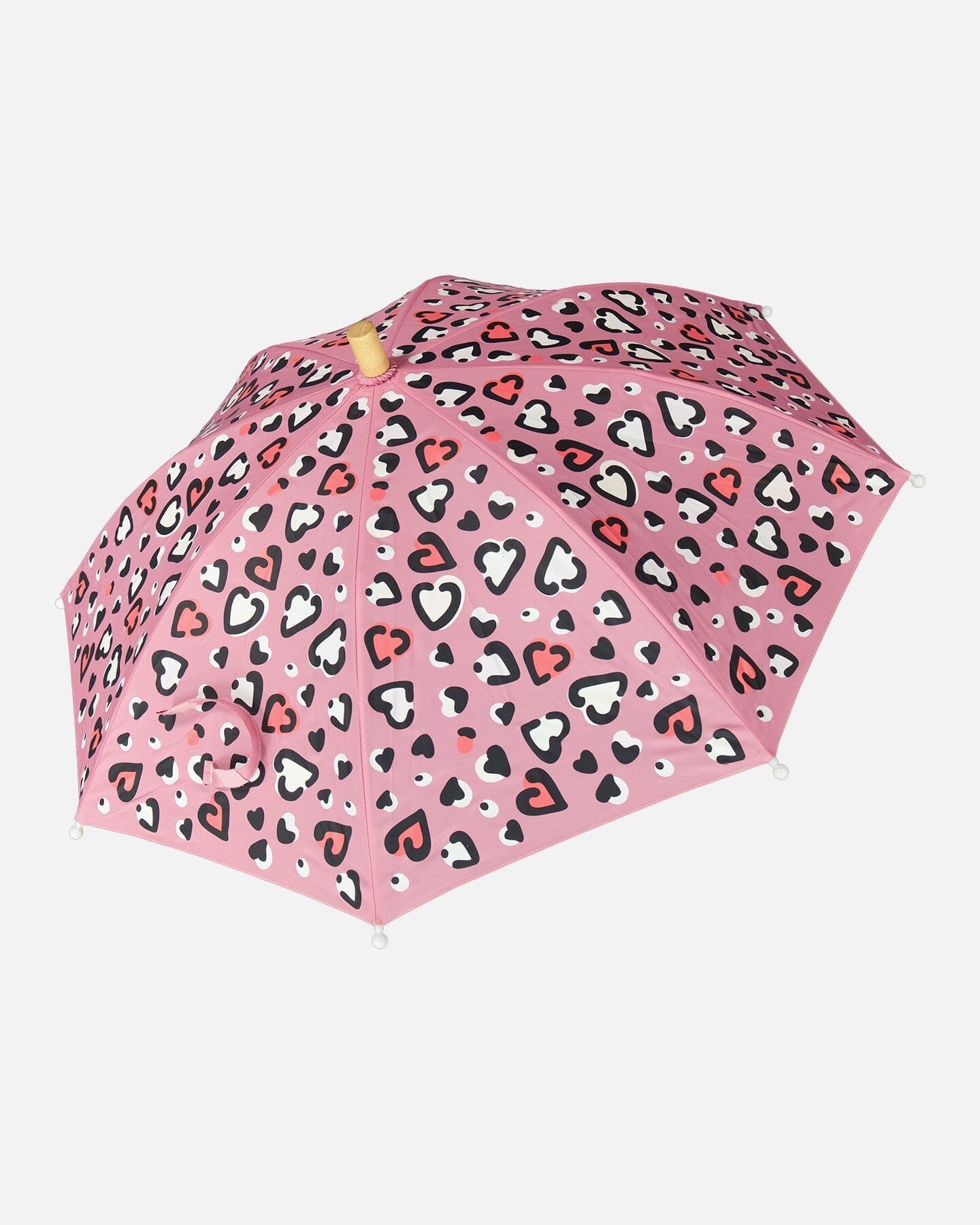 Color-Changing Umbrella Pink Hearts Print - Image 6
