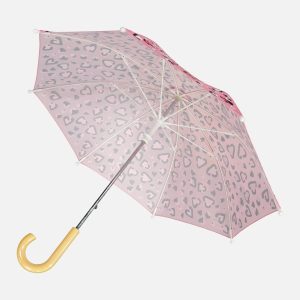 Color-Changing Umbrella Pink Hearts Print - Image 4
