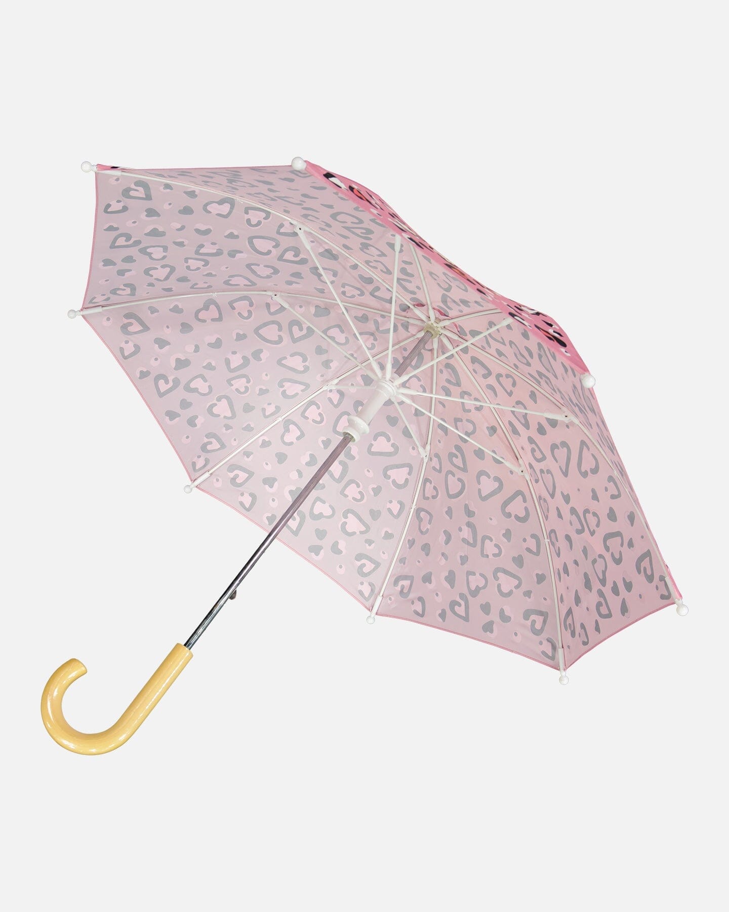 Color-Changing Umbrella Pink Hearts Print - Image 4