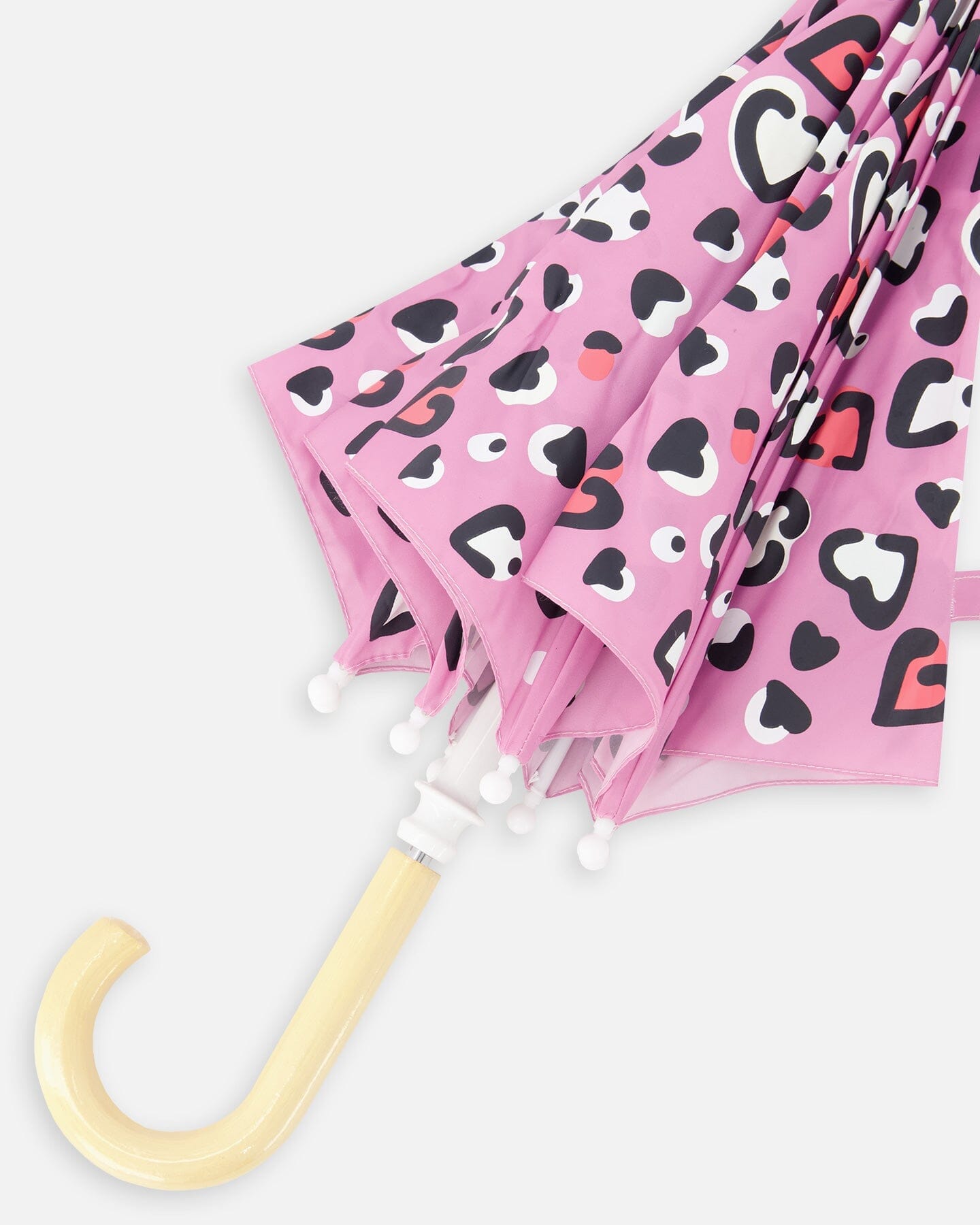 Color-Changing Umbrella Pink Hearts Print - Image 5