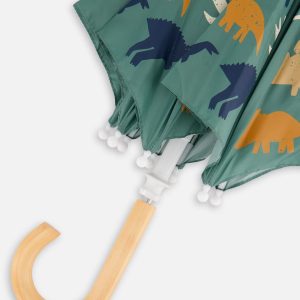 Umbrella Green Dinosaur Print - Image 3