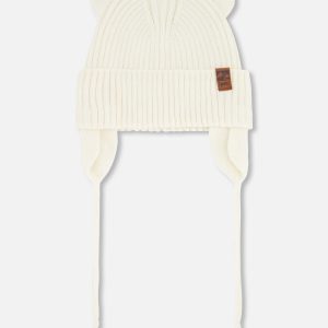 Baby Knit Hat Off White - Image 5