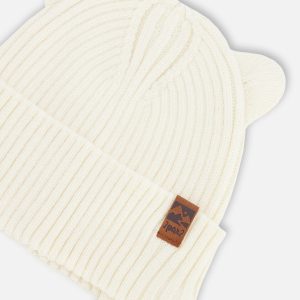 Baby Knit Hat Off White - Image 4