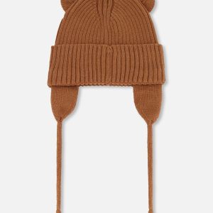 Baby Knit Hat Brown - Image 4