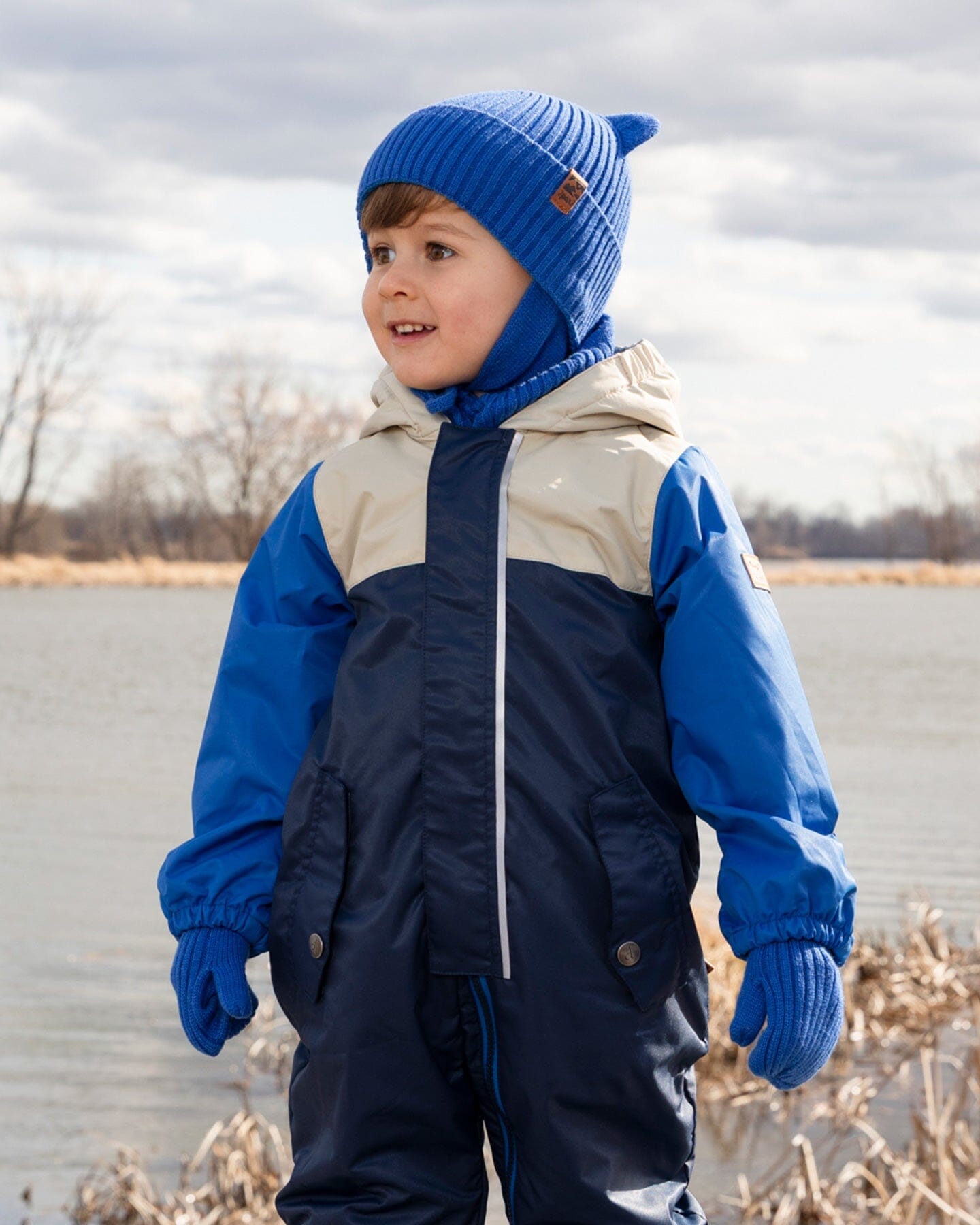 Baby Knit Hat Royal Blue - Image 2