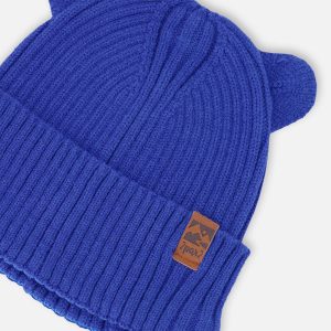 Baby Knit Hat Royal Blue - Image 4