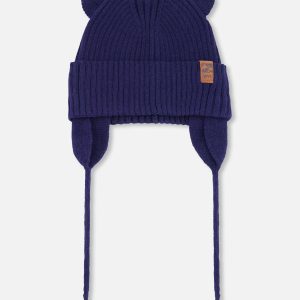 Baby Knit Hat Navy Blue