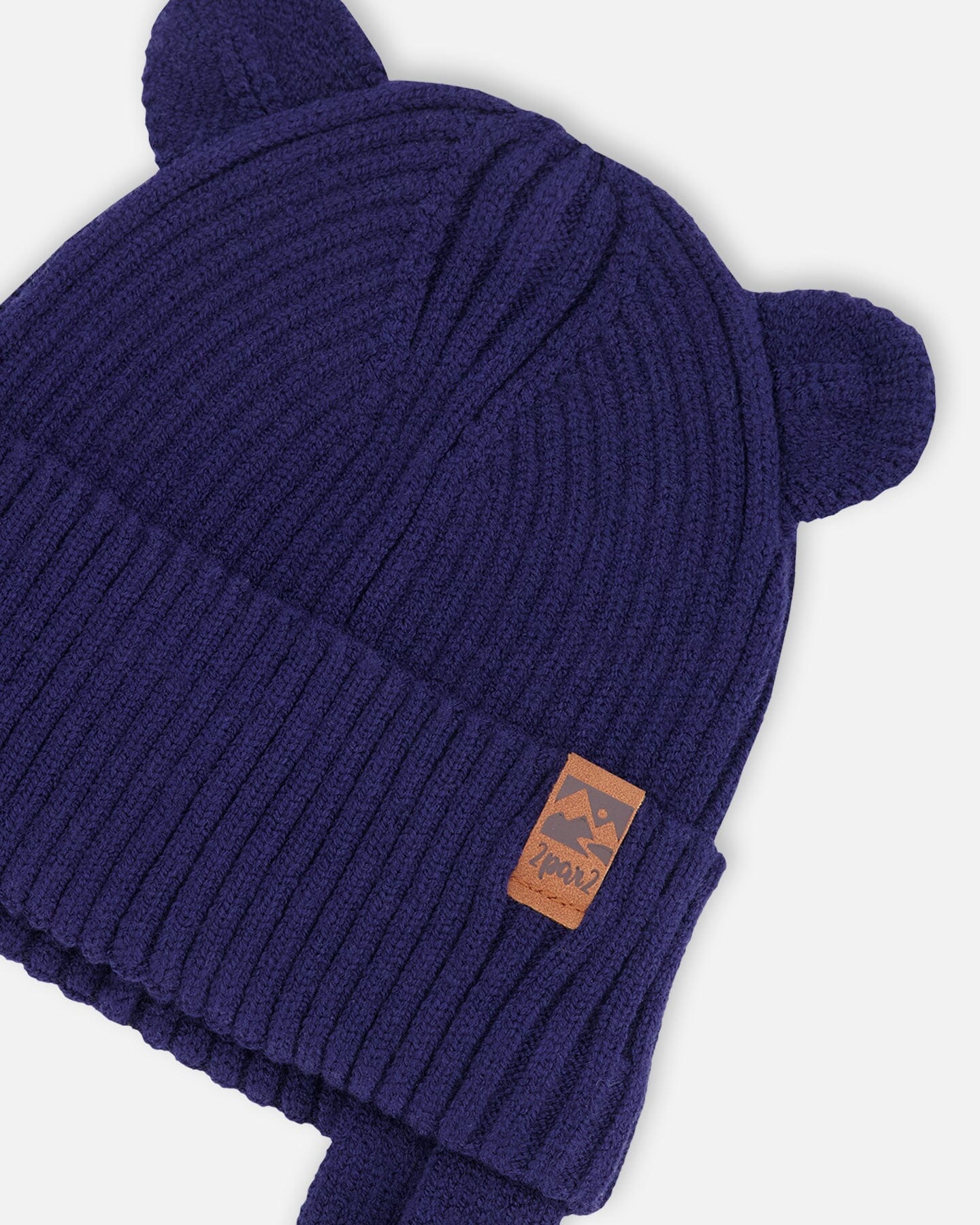 Baby Knit Hat Navy Blue - Image 4