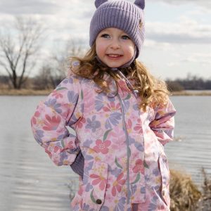 Baby Knit Hat Lavender - Image 3