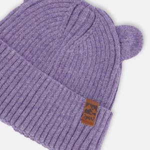 Baby Knit Hat Lavender - Image 5